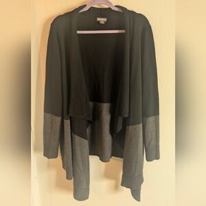 Eddie Bauer Black and Gray Women's Cardigan